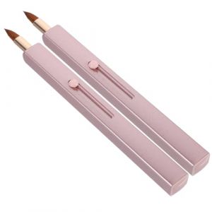 VALICLUD 2 Pièces Pinceau à Rétractable pour Applicateur de Gloss à Pratique et Portable Capuchon pour Produits (SHUI LIAO, neuf)