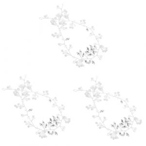 VICASKY 3 Pièces accèssoires de cheveux de perles accèssoires de cheveux de mariage pour casque de mariée (Micanties, neuf)