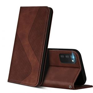 ZONNAVI Coque pour Samsung Galaxy A03S, Premium &Eacute;tui Housse en Cuir de Protection avec [Emplacements Cartes] [Magnetique], Clapet Folio Portefeuille pour Samsung Galaxy A03S (Marron) (ZONNAVI, neuf)