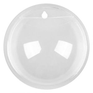 SUPVOX Bocal À Poissons Mural Pot De Plante De Propagation Suspendu Acrylique Mural Réservoir De Poissons Vase À Bulles Récipient De Fleur Aquarium Mur Pot De Plante Décor 23 Cm (Curve Saver, neuf)