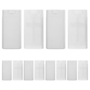 SOIMISS Lot De 12 Bouteilles Vides Plastique 30 Ml Format Compact Flacon Transparent Blanc Anti-fuite Pour Cosm&eacute;tiques Voyage Trousse De Toilette (Star-wish, neuf)