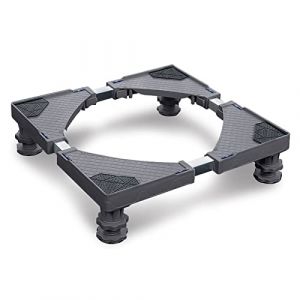YRHome Socle réglable pour machine à laver, de 10 à 13 cm, pour réfrigérateur, sèche-linge, congélateur, 200 kg (largeur 44-75 cm, hauteur 10-13 cm), gris (YR-Home, neuf)