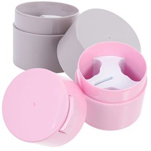 DONFAMDS 2 Pi&egrave;ces Bo&icirc;te de Stockage pour Cils R&eacute;cipient &Eacute;tanche pour Colle &agrave; Cils pour Voyage et Usage Domestique (GENIESFOR, neuf)