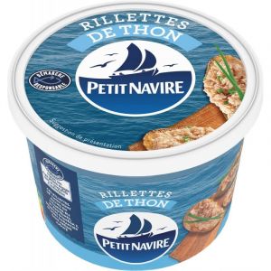 Petit Navire Rillettes De Thon D&eacute;marche Responsable 220G - Maxi Format - Saveur Authentique - D&eacute;licieuses rillettes de thon de qualit&eacute; - Le Lot De 4 (Franc shopping, neuf)