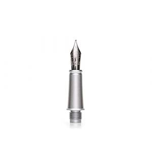 Diplomat plume pour stylo plume Aero avec pointe en acier inoxydable force F, argent mat chromé (hakador, neuf)