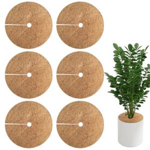 Afenau 6 Pi&egrave;ces Tapis de Coco Plantes, &Oslash;35cm Disque de Protection Plante, Disque de Paillage, Tapis Fibre de Coco pour Plante pour la Protection Hivernale (Epaisseur 0,5-0,8 cm) (enshishiaoshenghongmenchuangyouxiangongsi, neuf)