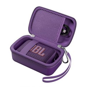 ProCase Housse de Protection pour Enceinte JBL GO 4/GO 3, Speaker Case Portable, &Eacute;tui de Transport Rigide pour Enceinte JBL GO 3 Eco Ultra, Sac de Rangement Anti-Choc Anti-Rayure -Violet (ChangBo Store, neuf)