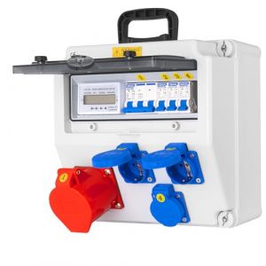 CHENGPI Coffret Electrique IP65 avec Prises schuko et prises CEE,Prise Exterieure Etanche Coffret de Chantier,Distributeur de Courant &Eacute;lectrique avec Disjoncteur pour Usage Ext&eacute;rieur et Int&eacute;rieur (Shenzhenshibaisiqidiankejiyouxiangongsi, neuf)