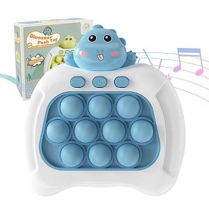 Console De Jeu Quick Push Bubbles,Jeu Fidget électronique,Puzzle Pop It Game Machine,Push Pop Bubble Sensory Fidget Toy,Sensory Fidget Toys for Kids,Machine Jeu Puzzle-Pop (Dinosaure) (DAJIDALI-DE, neuf)