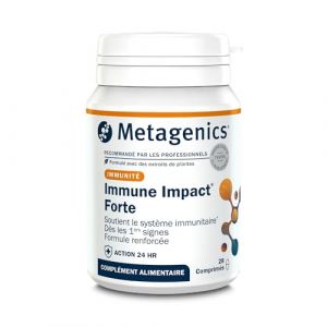 Metagenics Immune Impact Forte - Vitamine D, Zinc, S&eacute;l&eacute;nium & Th&eacute; Vert - Soutien Immunitaire & D&eacute;fenses Naturelles - Sans Gluten, Sans Lactose, V&eacute;g&eacute;tarien - 28 Comprim&eacute;s - 2 Semaines (Metagenics EMEA, neuf)