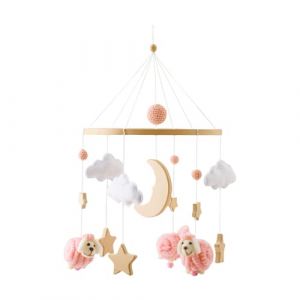 Mobile Pour Lit De Bébé Thème Garçon | Suspension Décorative pour Lit Bébé,Mobile Musical Nomade Style Bohème - Décorations pour Poussette et Chambre de Bébé Fille Garçon 0-3 Ans (zilicn, neuf)