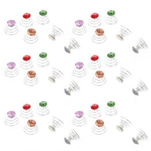 Alipis Lot de 60 Pinces &agrave; Cheveux Spirales en Strass pour Mariage Accessoires Cheveux Mari&eacute;e Clips Spirale Solide Usage F&ecirc;te et Coiffures Chignon ou Tresse Couleur Couleur Al&eacute;atoire (Calloway Pagan, neuf)