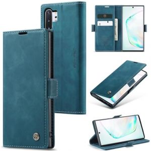 Sojlecyu Coque pour Samsung Galaxy Note 10 Plus Case &agrave; Rabat Pochette Portefeuille Etui Premium en Cuir PU Flip CaseHousse Protection Fermeture Magnetique Case Samsung Galaxy Note 10 Plus, Bleu Vert (Sojlecyu EU, neuf)