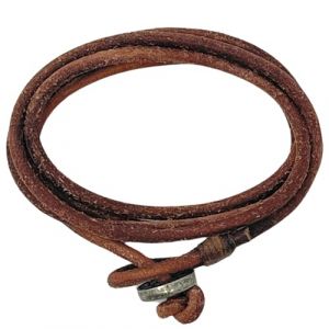 LOCAL LEAGUE Bracelet en Cuir &agrave; Enrouler pour Homme SURF PATROL AUSTRALIA - Enti&egrave;rement R&eacute;glable - Marron Clair Naturel, Corde Multicouche, Surfeur, pour Petit ami, Copain, Vacances Festival (Local League, neuf)