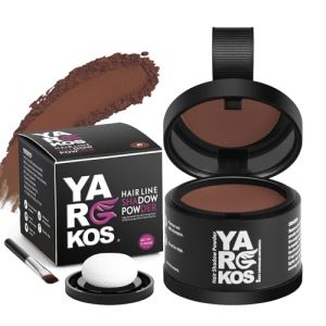 Yargkos Poudre Invisible pour Racines, Correcteur Cheveux Imperméable, Effet Instantané, Cache Cheveux Clairsemés, Gris, Chauves, 7 - Châtain Roux (YarGkos Beauty, neuf)