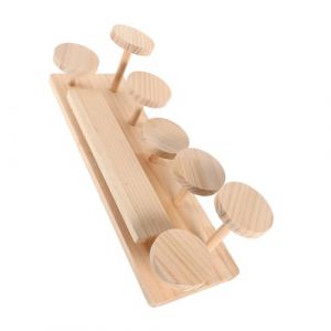 Beaupretty Présentoir cosmétique etagere Organisateur de maquillage en bois petit organisateur de parfum présentoir de marché organisateur de support de parfum représente l'affichage Beige (kiLIHK, neuf)