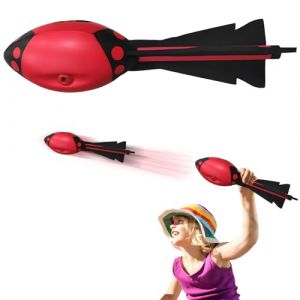 Javelot Vortex, FainFun Javelot Rocket Jouet en Mousse Souple, Fusée Vortex ne Sifflante Amusant pour Petits et Grands, Roquette ne Sifflante, Vortex Aero pour la Plage, la Piscine, la Pelouse (Rouge) (JUNQIAN, neuf)