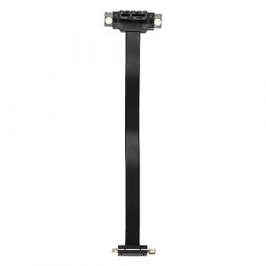 Jevina Câble Riser PCIE X1 Double Angle Droit de 90 degrés, câble d'extension PCIe 3.0 X1 à X1 8Gbps PCI Express 1X Carte Riser 20cm (Zyadeigg, neuf)