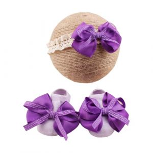 Bandeau en dentelle tendance pour b&eacute;b&eacute; A & Grips Ensemble de chaussettes confortables pour b&eacute;b&eacute; pour un usage quotidien et une occasion sp&eacute;ciale (museourstyty, neuf)