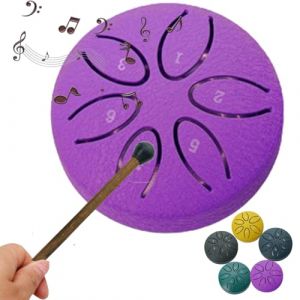 Rain Drum Extérieur, Steel Tongue Drum Rain, Carillon De Pluie À Tambour À Langue En Acier, Tambour De Pluie À Langue En Acier 8 Cm 6 Notes, Mind Body Relaxant Rain Drum Instrument De Percussion (Lyoveu——Shipper, neuf)