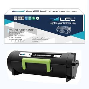 LCL Cartouche de Toner Compatible 51B2000 51B00A0 2500 Pages (1 Noir) Remplacement pour Lexmark MS317DN/MS417DN/MS517DN/MS617DN Lexmark MX317DN/MX417DN/MX517DE/MX617DE (Great Office, neuf)