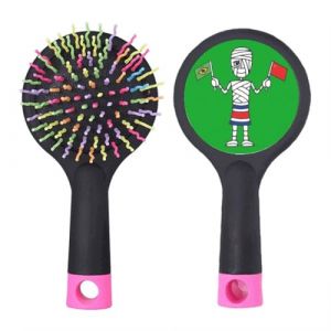 Costa Rica Drapeau chinois Drapeau Brésil Salon Brosse à cheveux démêlante Base coussin (bestchong, neuf)