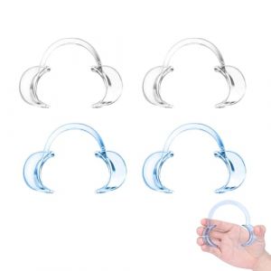 JeoPoom 4 Pièces C-Forme Ouvre La Lèvre, Ouvre-Bouche Dentaire pour Adultes, pour Inspection Orale, Mâche-Mots Jeux de Famille (LeyiEUR, neuf)