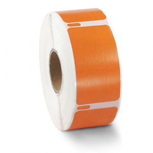 BETCKEY - 2 Rouleaux 11355 &Eacute;tiquette couleur Compatible avec DYMO S0722550, 19mm x 51mm, 1000 &Eacute;tiquettes Universelles(Orange) Pour DYMO LabelWriter 450, 4XL, NON Pour 550 ou 5XL (BETCKEY-EU, neuf)