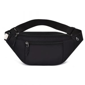 Sacs Banane pour Voyage Randonn&eacute;e Homme Femme, Ceinture Running, Sac Banane Femme Chic, Sacoche Homme Banane, Sac de Sport V&eacute;lo &agrave; Dos Waist Fanny Pack Running Outdoor Sport de Randonn&eacute;e, Noir (Qifeitech, neuf)