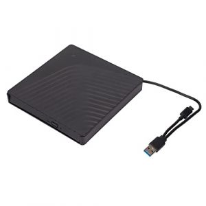 Bo&icirc;tier de Lecteur Externe, Bo&icirc;tier de Lecteur Optique Externe Amovible, Bo&icirc;tier de Lecteur Optique pour Ordinateur Portable USB3.0/USB2.0 5 Gbps, pour Lecteur DVD RW SATA 12,7 Mm/9,5 Mm (Pusokei, neuf)