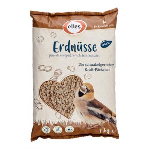 Elles Cacahu&egrave;tes hach&eacute;es pour oiseaux sauvages 1 kg I Booster d'&eacute;nergie adapt&eacute; au bec I 100 % naturel I Sans coquille & contr&ocirc;l&eacute; par l'ambroisie I Nourriture optimale toute l'ann&eacute;e pour oiseaux (meingartencenter24 (Allemagne), neuf)