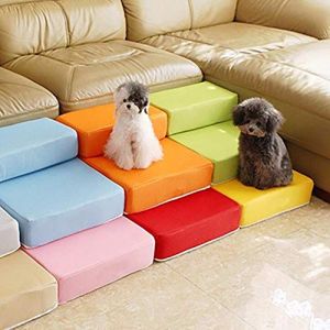 VIXDA Escaliers de Rampe de Chien de Compagnie Pliant en Maille Portable en 2 étapes, Coussin de Maison de lit pour Chiot Confortable (FENGFF, neuf)