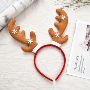 Bandeau de Noël pour femme avec Père Noël, arbre, bois d'élan - Convient pour les fêtes et les voyages (9#) (xiao wei store, neuf)