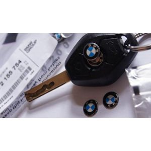 Embl&egrave;me Cl&eacute; T&eacute;l&eacute;commande BMW M Logo BMW S&eacute;rie 1, 3, 5, 6, 7, 11 Mm (M&eacute;tal) 66122155754 (EURO GT, neuf)