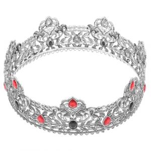 Garneck Couronne de Roi Adulte Serre-t&ecirc;te pour Costume de Roi Accessoires de Coiffure Vintage pour Homme (Eerstra, neuf)