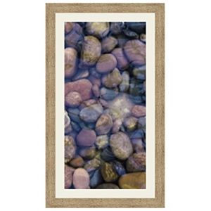 Cadres Photos p&ecirc;le m&ecirc;le multivues Gris Argent 1 Photo(s) 30x60 Passe Partout, Cadre Photo Mural 35x65 cm Naturel Beige, 3.5 cm de Largeur (RK Cadres, neuf)