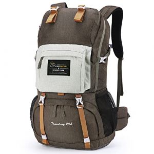 MOUNTAINTOP 40L Sac à Dos de Randonnée pour Homme Femme avec Housse de Pluie - Voyage, Camping, Trekking, Sports de Plein Air, 55 x 33 x 20 cm (YingLang Store, neuf)