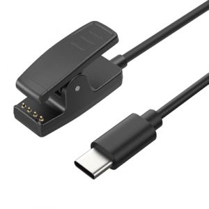 Type C Chargeur Compatible avec Garmin Lily, Forerunner 35 35J 230 235 630 645 Music 735XT, Approach G10 S20,Vivomove HR,ForeAthlete 35J-Câble de Charge USB 3,3ft 100cm-GPS Montres Accessoires(USB C) (SMXMY-CN, neuf)