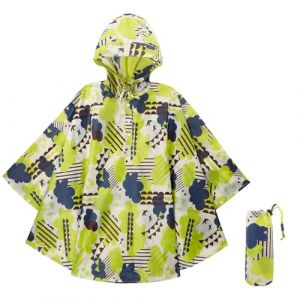 KAKU NANU Poncho Pluie Enfant Imperméable Cape Pluie Cahouet Fille Garçon Jaune 11 12 13 14 Ans (Varseille, neuf)