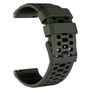 MYSNBKN Bracelet montre pour Suunto 9/9 Baro/D5/D7/Spartan Sport/Wrist HR/Traverse 24mm/Smartwatch 2 SW2, 24mm Quick Release Silicone Replacement Band (MYSNBKN-FR, neuf)