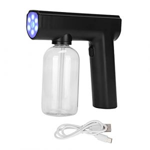 BORDSTRACT Aspirateur de Vapeur sans Fil de désinfection, Pistolet à pulvérisation électrique à Main, pulvérisateur de 300 ML pour la désinfection à Domicile, au Bureau et dans Les Voitures(Le Noir) (hehuashan, neuf)