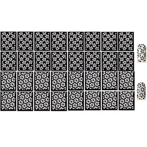 Flower Flowers Collections (pochoir &agrave; ongles en forme de fleur # 105) (Kaz Creations, neuf)