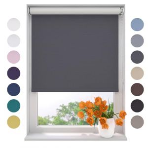 Radeco® Store Enrouleur Occultant Gris - 120 x 190 cm (LxH), Tailles de 40 à 240 de Largeur, sans perçage Possible, Store occultant, Stores enrouleurs, Stores intérieurs (WINDOW-DECORATIONCOM, neuf)