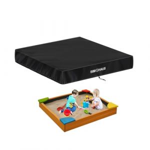 SIMPHAUS B&acirc;che Bac &agrave; Sable Enfant pour Jardin Imperm&eacute;able, Housse de Bac &agrave; Sable Anti-D&eacute;chirure Couverture de Bac &agrave; Sable avec Cordon de Serrage 420D Tissu Oxford B&acirc;che pour Bac &agrave; Sable 90x90x20cm (GRACEEU, neuf)