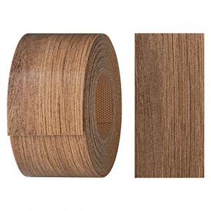 haggiy Rebord adh&eacute;sif en m&eacute;lamine avec colle thermofusible, 40 mm x 5 m, transfert thermocollant pour planches d'&eacute;tag&egrave;res et panneaux, ruban de bord, d&eacute;cor : ch&ecirc;ne sauvage tabac (haggiy-Europe, neuf)