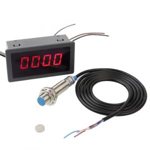 Fasizi Tachym&egrave;tre &Agrave; Affichage Num&eacute;rique, Tachym&egrave;tre 220 V CA, Panneau D'affichage 10-9999 Du Compteur De Vitesse Num&eacute;rique (FASIZI EU, neuf)