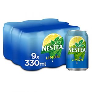 Nestea Thé noir citron, faible en calories, lot de 9 boîtes de 330 ml (Looksogood-eu, neuf)