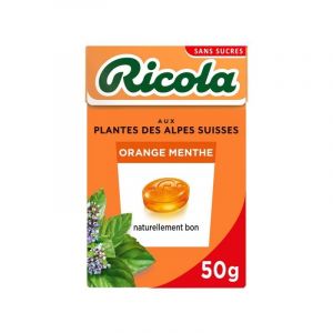 RICOLA - Orange Menthe Sans Sucres Boite 50G - Lot De 4 (March&eacute; Parisien, neuf)