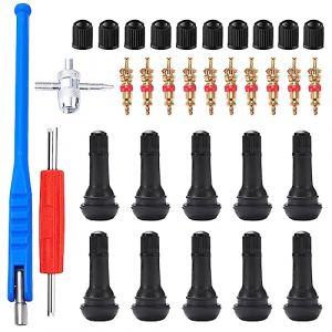 GTIWUNG Demonte Valve Pneu Outil, Valve Core Remover pour Voiture Remplacement, TR414 Valve Pneu, Valve Core, 4-1 Outil de Réparation de Valve de Pneu, Démonte Valve Pneu Bleu, Tire Repair Kit (GTIWUNG-FR, neuf)