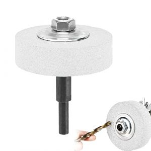 BEROZA Adaptateur de meule et meule pour perceuse, tête de meulage en métal, conversion de perceuse électrique en meuleuse, 75 mm OD 10 mm ID Blanc (DWWA, neuf)
